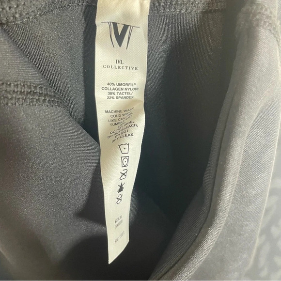 IVL Collective Chi Chi Active Black Leopard Leggings womens size 4 - Picture 9 of 10